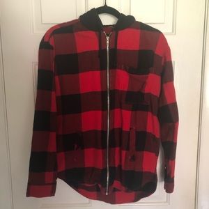 H&M HOODIE FLANNEL